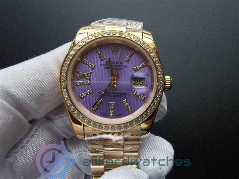 rolex amethyst|rolex diamond sets.